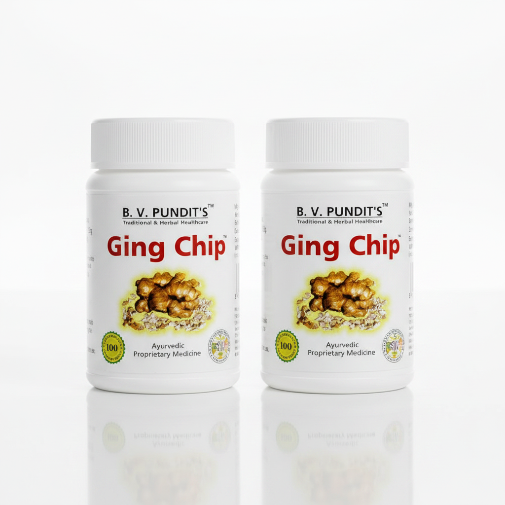 GING CHIP 50gm | Ginger Chips | B.V.Pandit's | (Pack of 2)