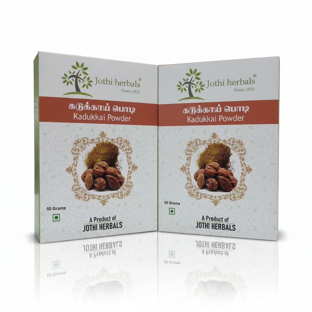 Jothi's Kadukkai Powder (Yellow myrobalan) 50G (Pack Of 3)