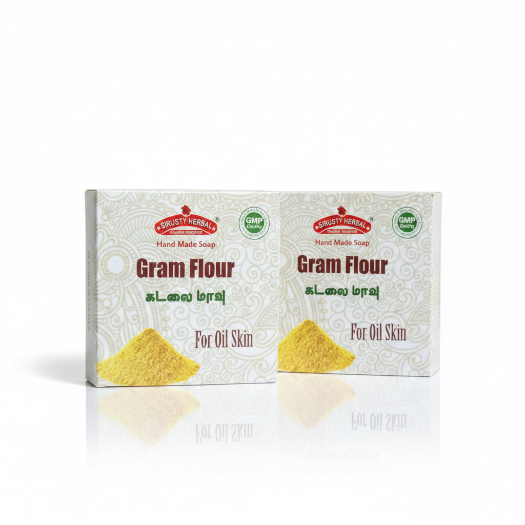 Gram Flour Handmade Herbal Soap (Pack of 2)
