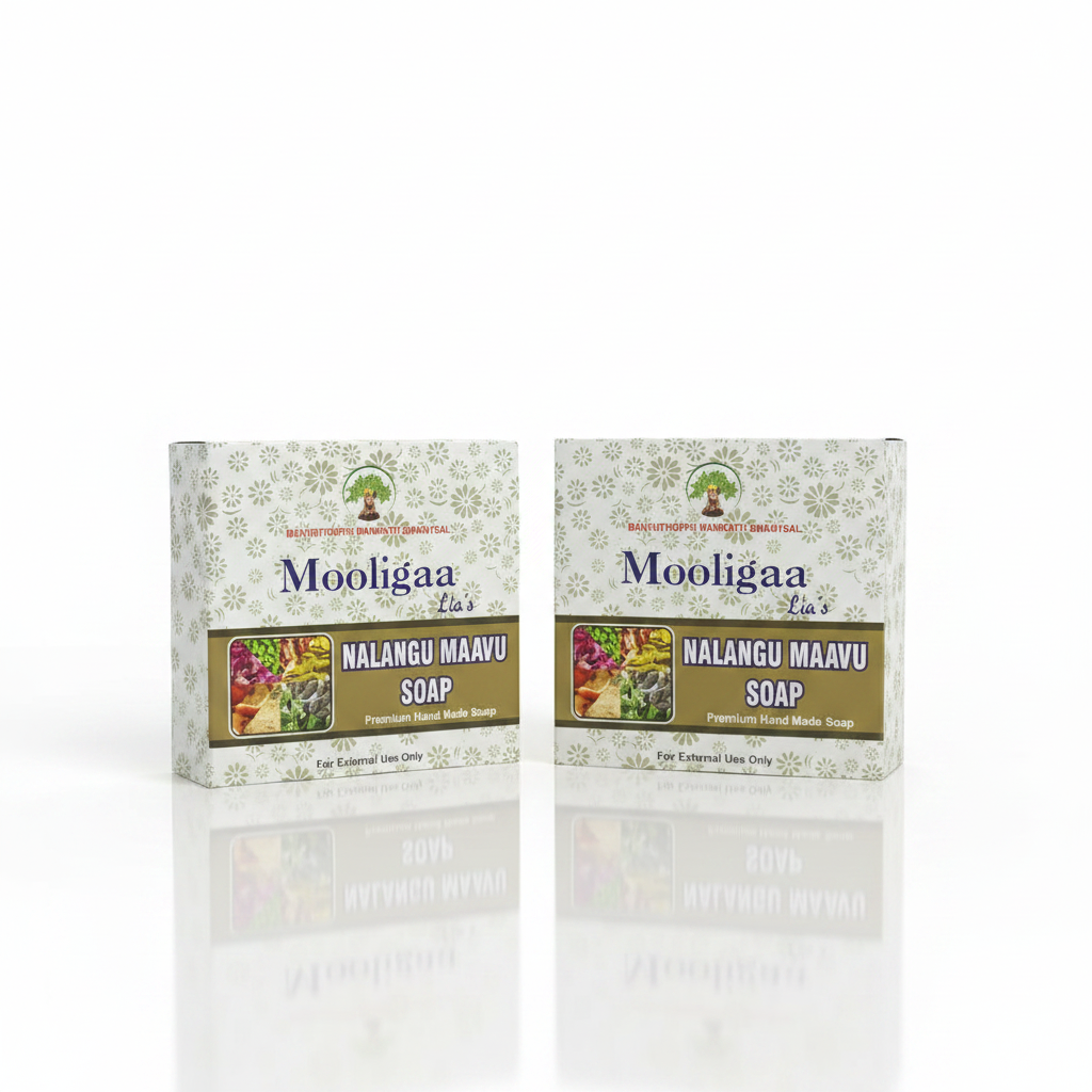 Mooligaa Nalangu Maavu Soap 75g (Pack of 2)