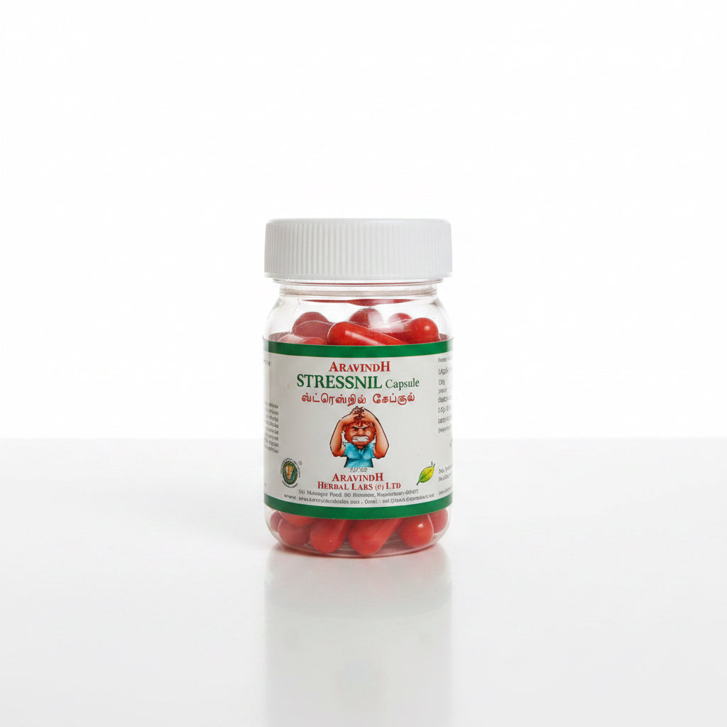 Aravinth Herbals | Stressnil Capsule 30Nos