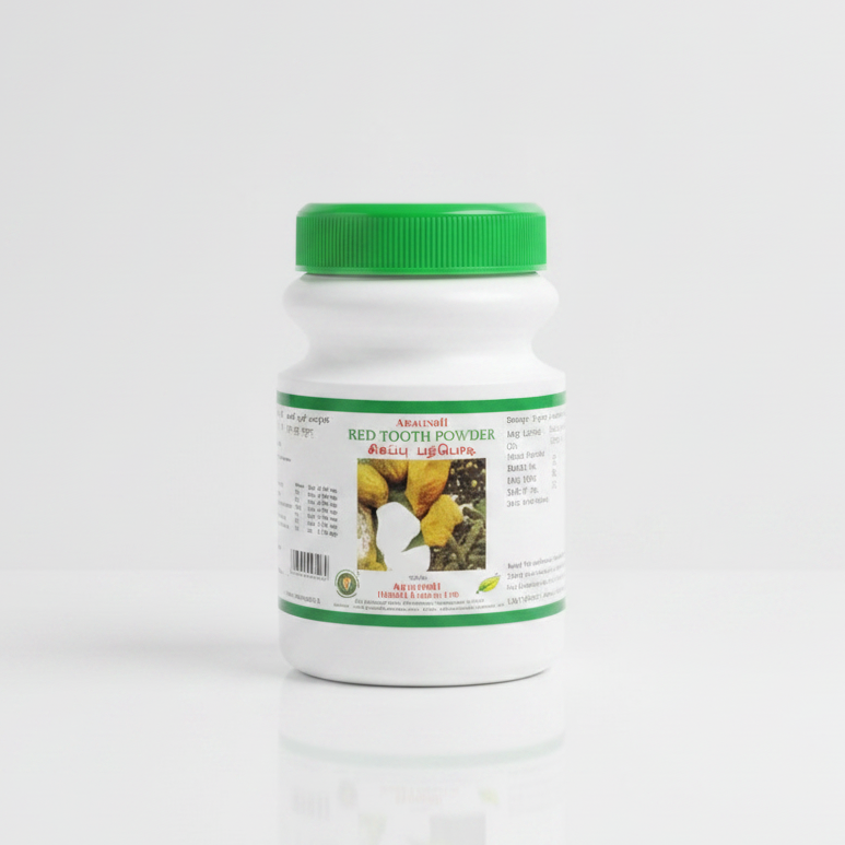 Aravinth Herbals | Red Tooth Powder 100ml For Herbal dental Care