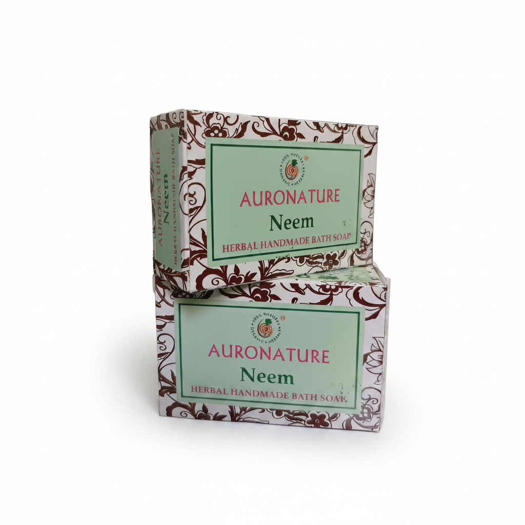 AuroNature | Neem Handmade Soap 75gms (Pack Of 2)