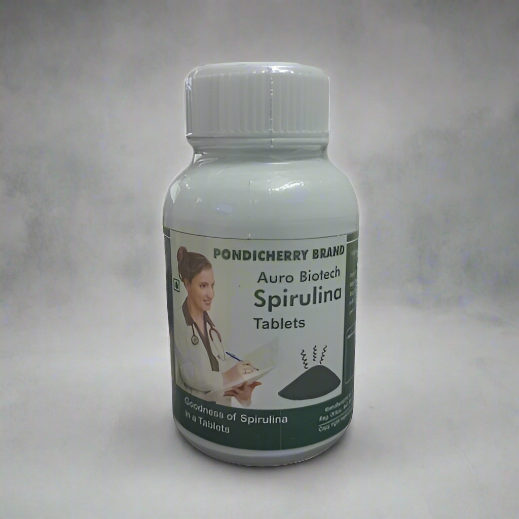 Auro Biotech | Green Spirulina Tablets 100nos