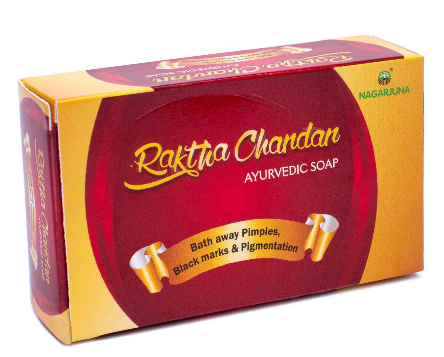 Nagarguna RAKTHA CHANDAN Ayurvedic Soap 75G(Pack Of 2)