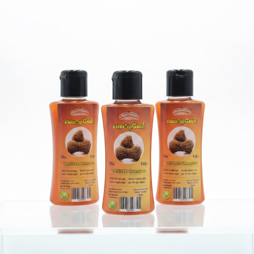 Sirusty VETIVER SHAMPOO 100ml (PACK OF 3)