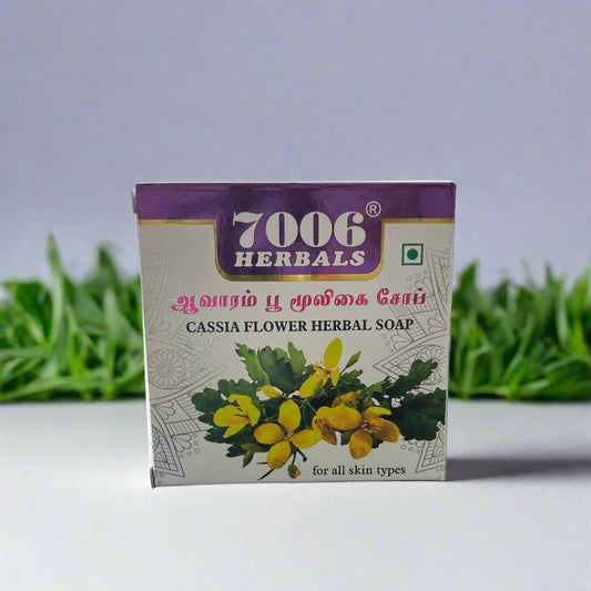 7006 Herbals | Cassia Flower herbal soap  ( pack of 2)