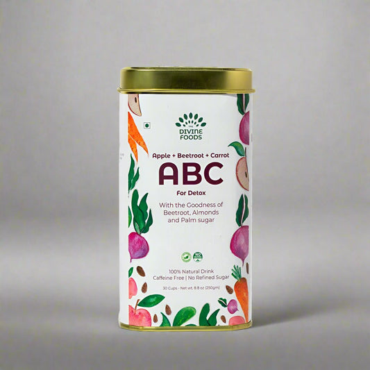 Natural ABC latte Milk Mix | The Divine Foods | Apple+Beetroot+Carrot For Skin Glow