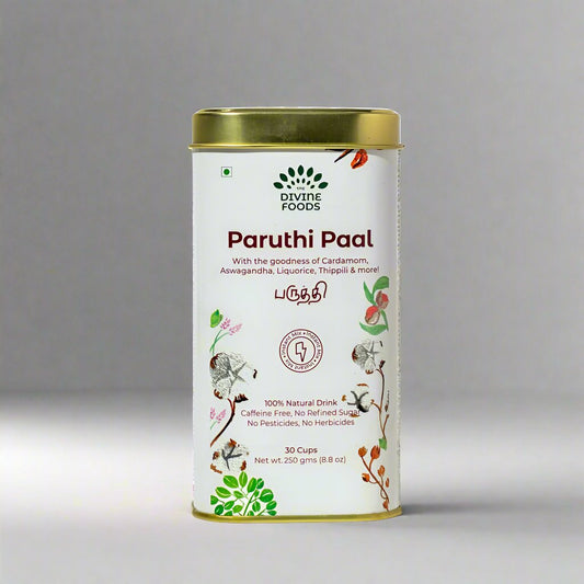 Paruthi Paal | The Divine Foods| Cotton Seed Instant Latte Mix (Cold and Cough remedy/ Helps with Menstrua lCramps)