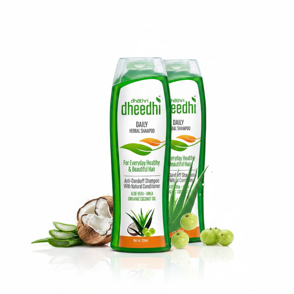 Dhathri | Dheedhi Herbal Shampoo 100ml ( Pack of 2 ) | Anti - Dandruff ...