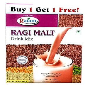 Rajam Ragi Malt Drink Mix 200G Box (Buy 1 Get 1 Free)