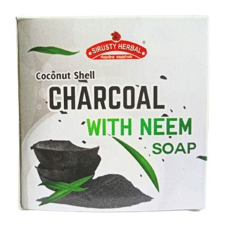 Sirusty | Charcoal With Neem Handmade Herbal Soap ( Pack of 2 )