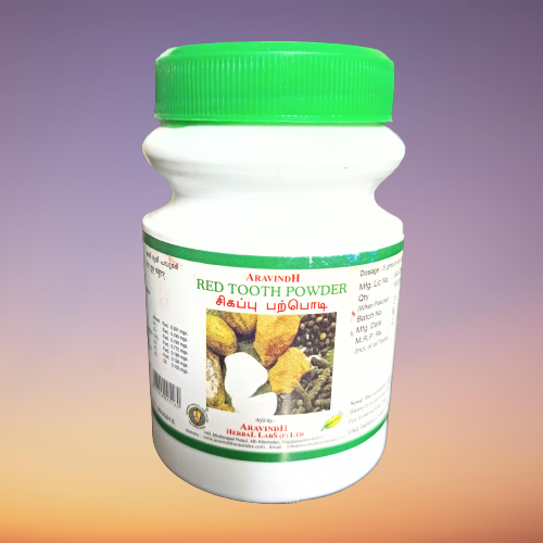 Aravinth Herbals | Red Tooth Powder For Herbal dental Care