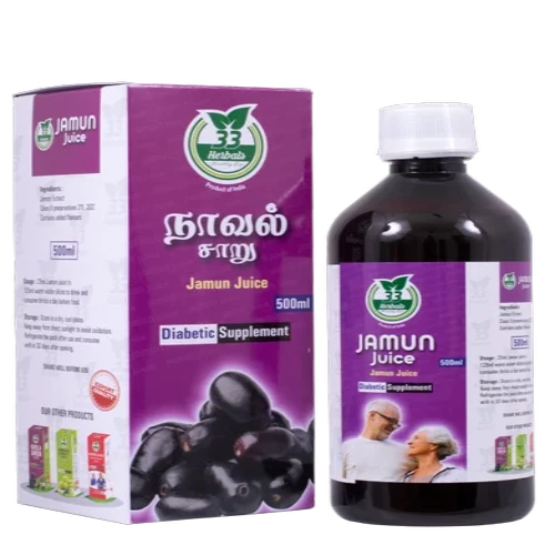 33 HERBALS | Natural Jamun Juice  | Naaval Juice 500ml