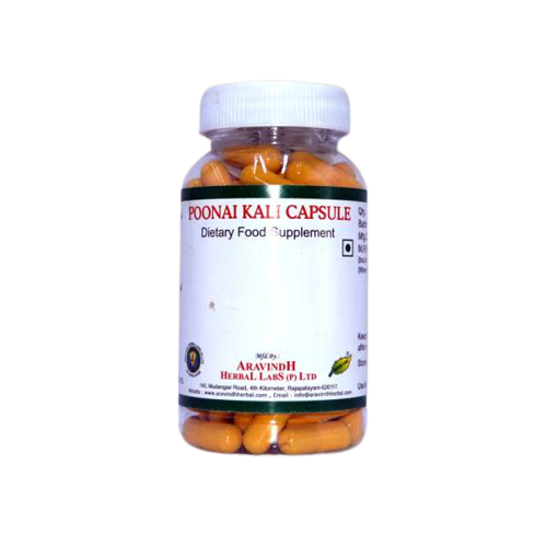 Aravinth Herbals | poonaikali Capsule 100nos