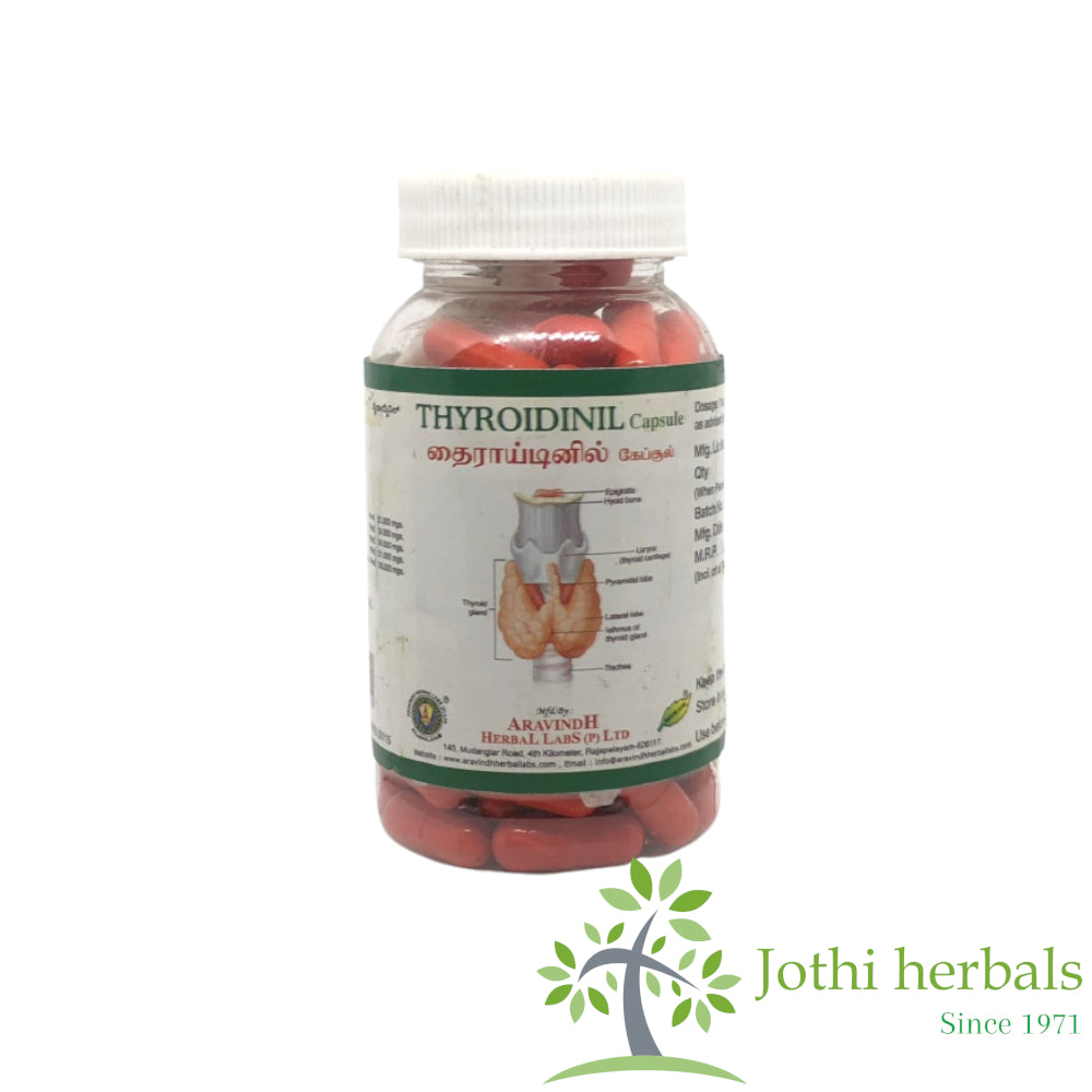 Aravindh Herbals | Thyroidinil Capsules  30Nos